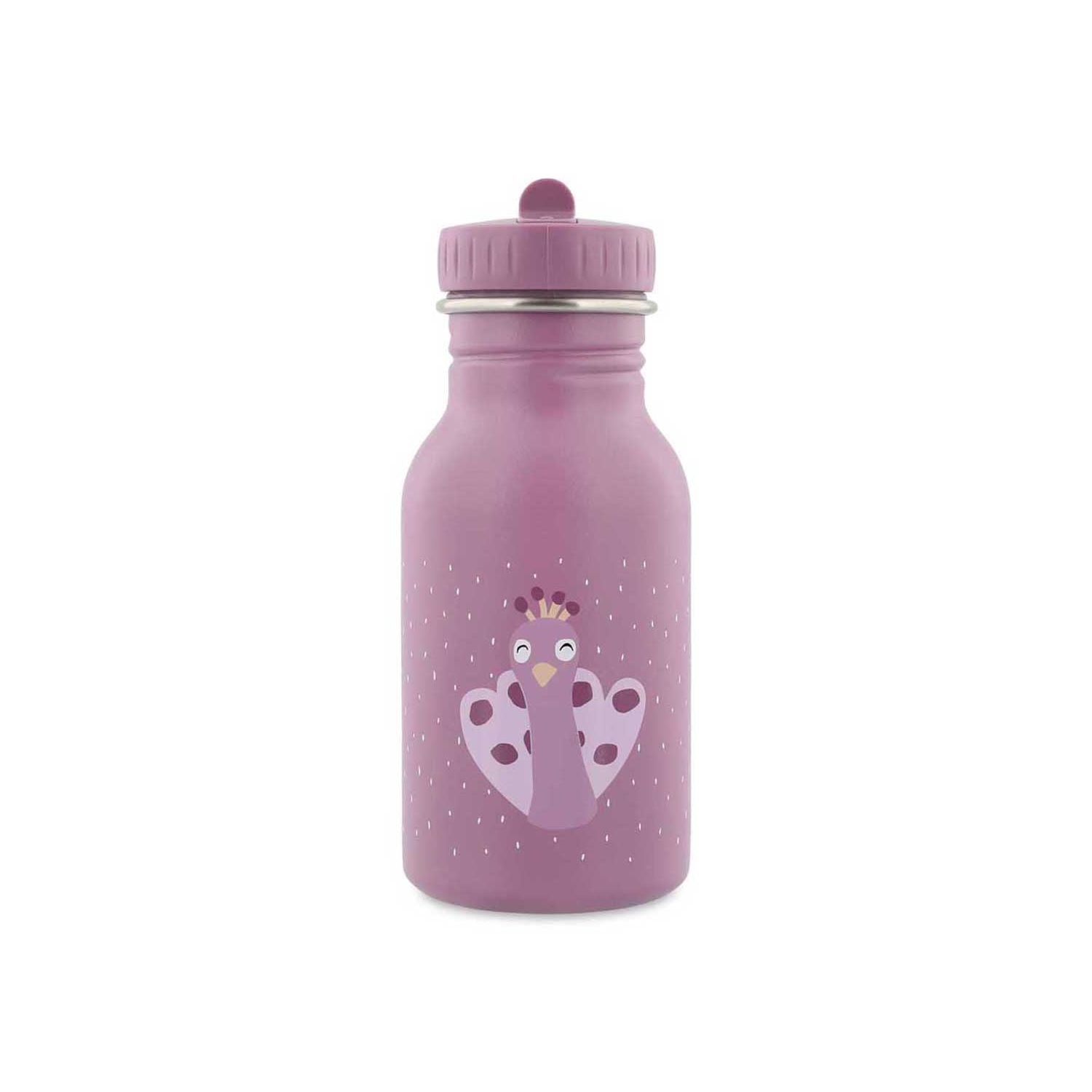 Trixie Mrs Peacock stainless steel water bottle 350ml, UK version