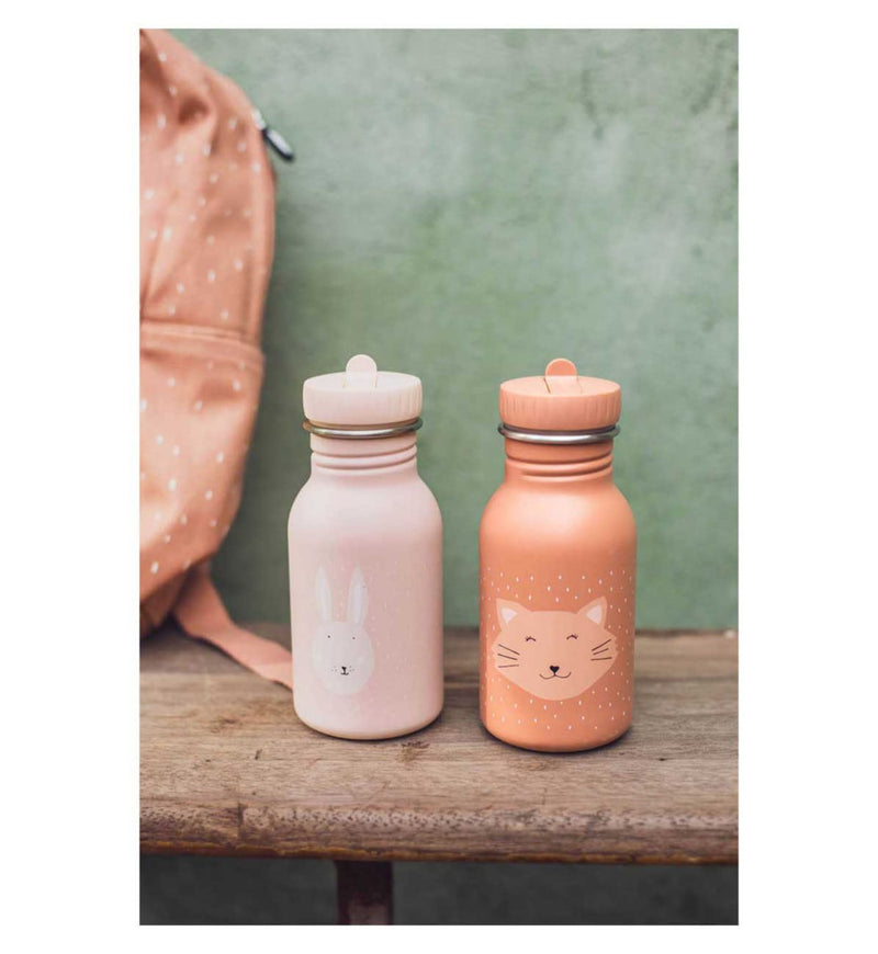 Trixie Mrs Rabbit stainless steel kids water bottle 350ml, UK version