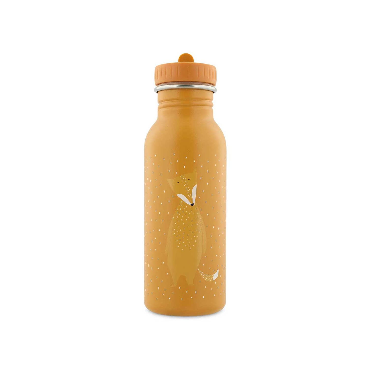Trixie 500ml stainless steel water bottle Mr Fox, UK version