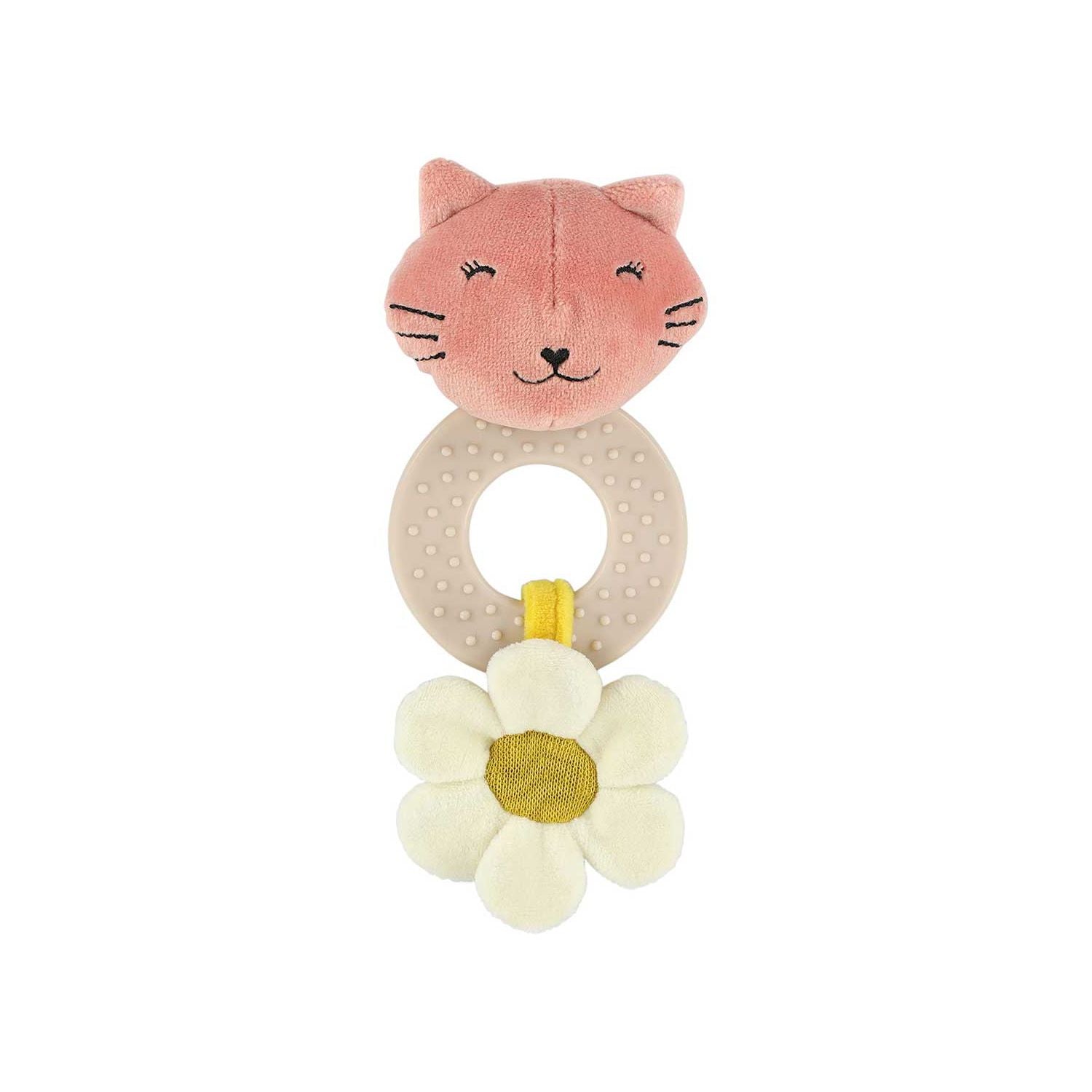 Trixie Mrs Cat teething toy with soft silicone ring (British brand)