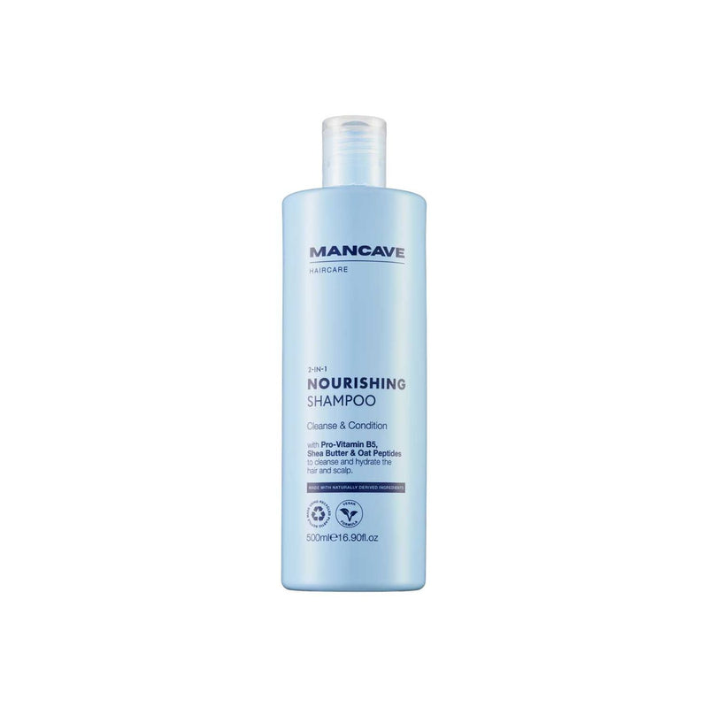 ManCave 2-in-1 nourishing shampoo 500ml bottle, UK version