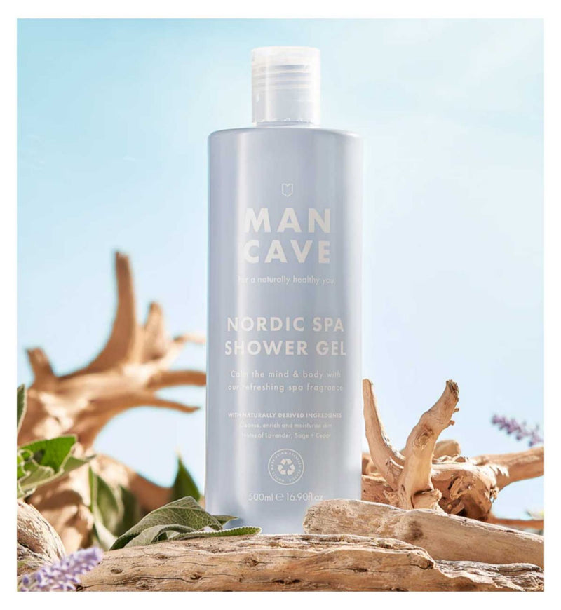 ManCave Nordic Spa shower gel 500ml bottle, UK version