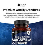 New Leaf Magnesium Citrate 500mg 240 capsules - British product