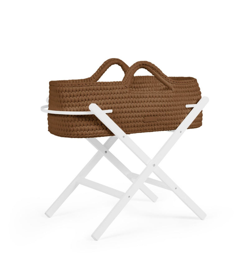 Ickle Bubba Nova Moses Basket Stand Mocha White (British brand)