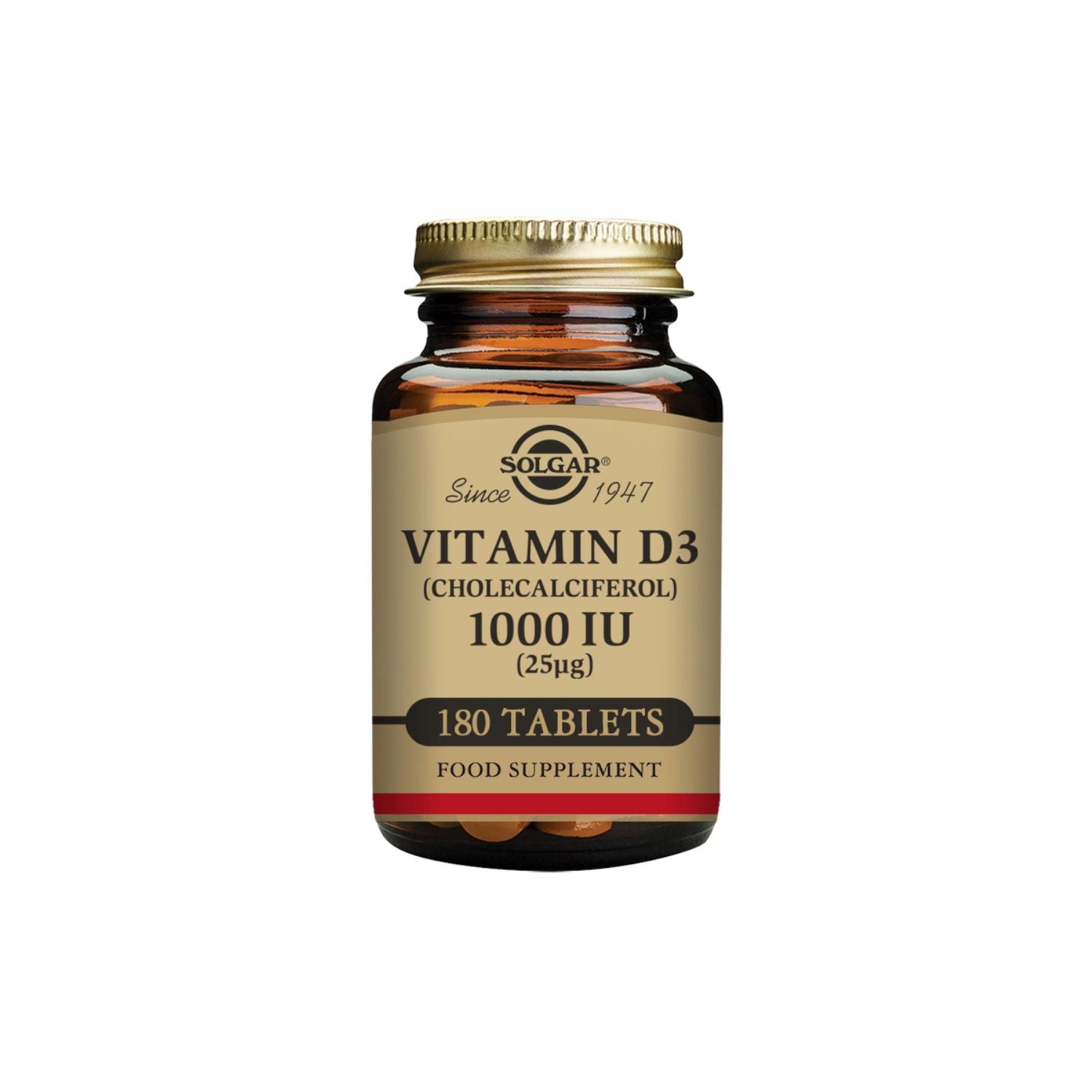 Solgar Vitamin D3 1000IU 25ug 180 Tablets