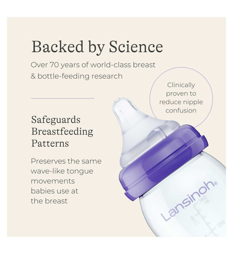 Lansinoh glass baby bottle bundle 160ml and 240ml - British product
