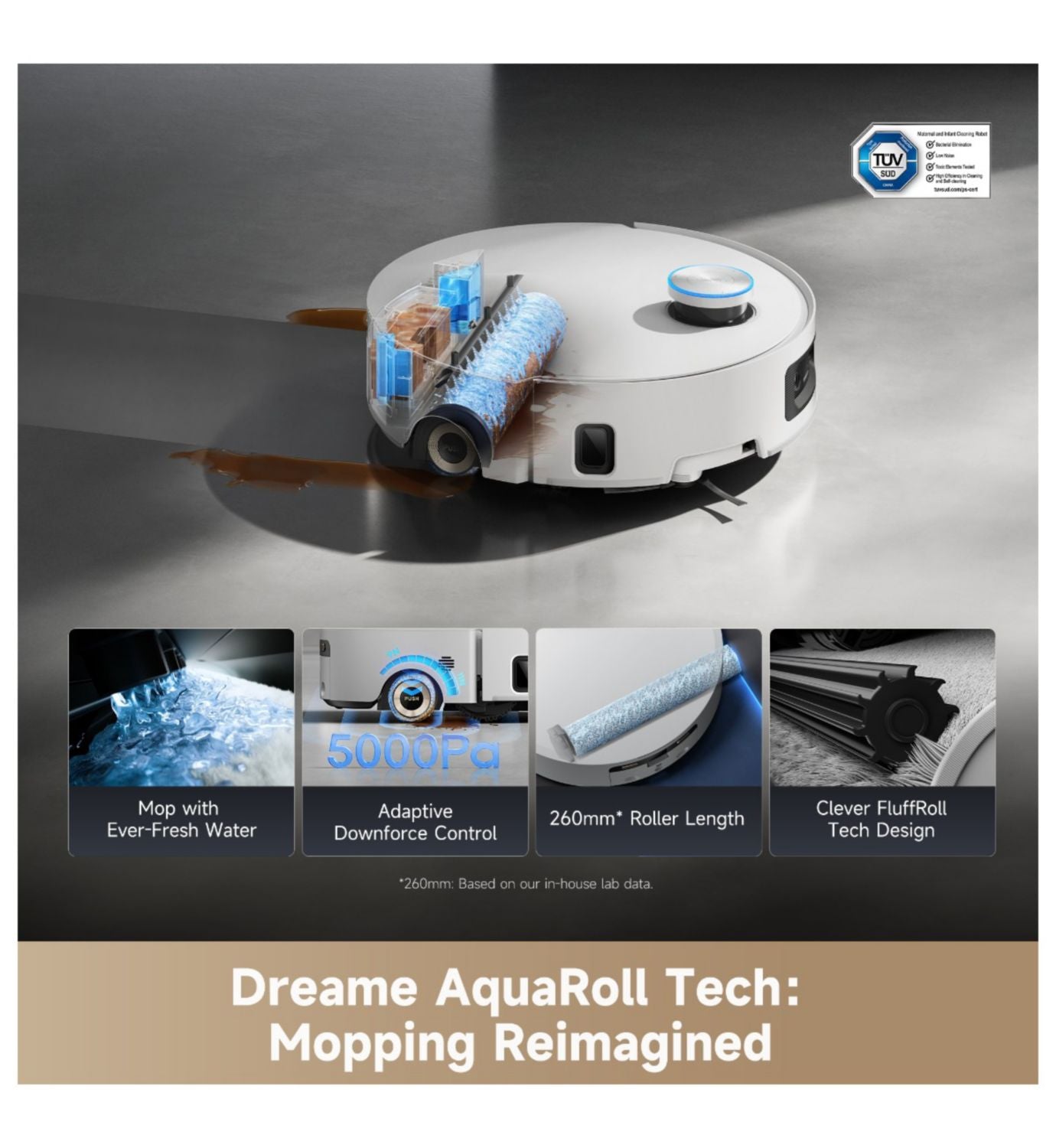 Dreame Aqua10 Ultra Roller Complete robot vacuum, UK version