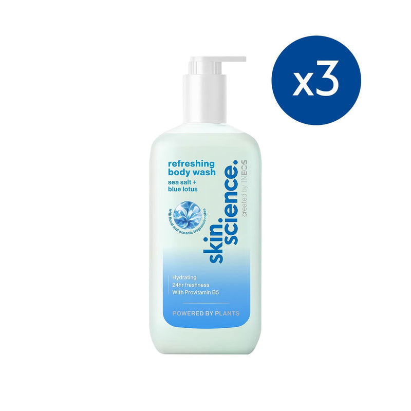 INEOS sea salt and blue lotus bodywash 500ml, UK version