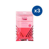 Skin & Tan pink velvet tanning mitts bundle (British brand)