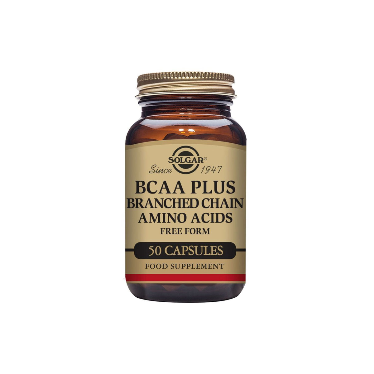 Solgar BCAA Plus supplement 50 capsules (British brand)
