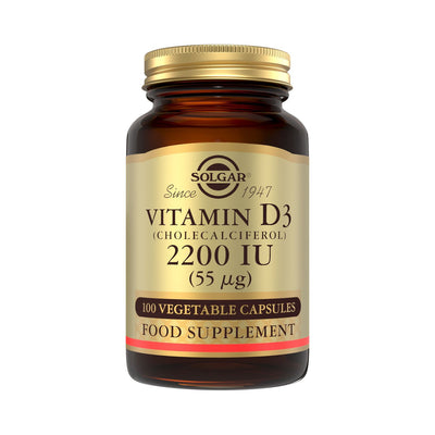 Boots Solgar Vitamin D3 (Cholecalciferol) 2200IU 55mcg Vitamin D3 Supplement 100 Capsules- Buy online at McGrocer