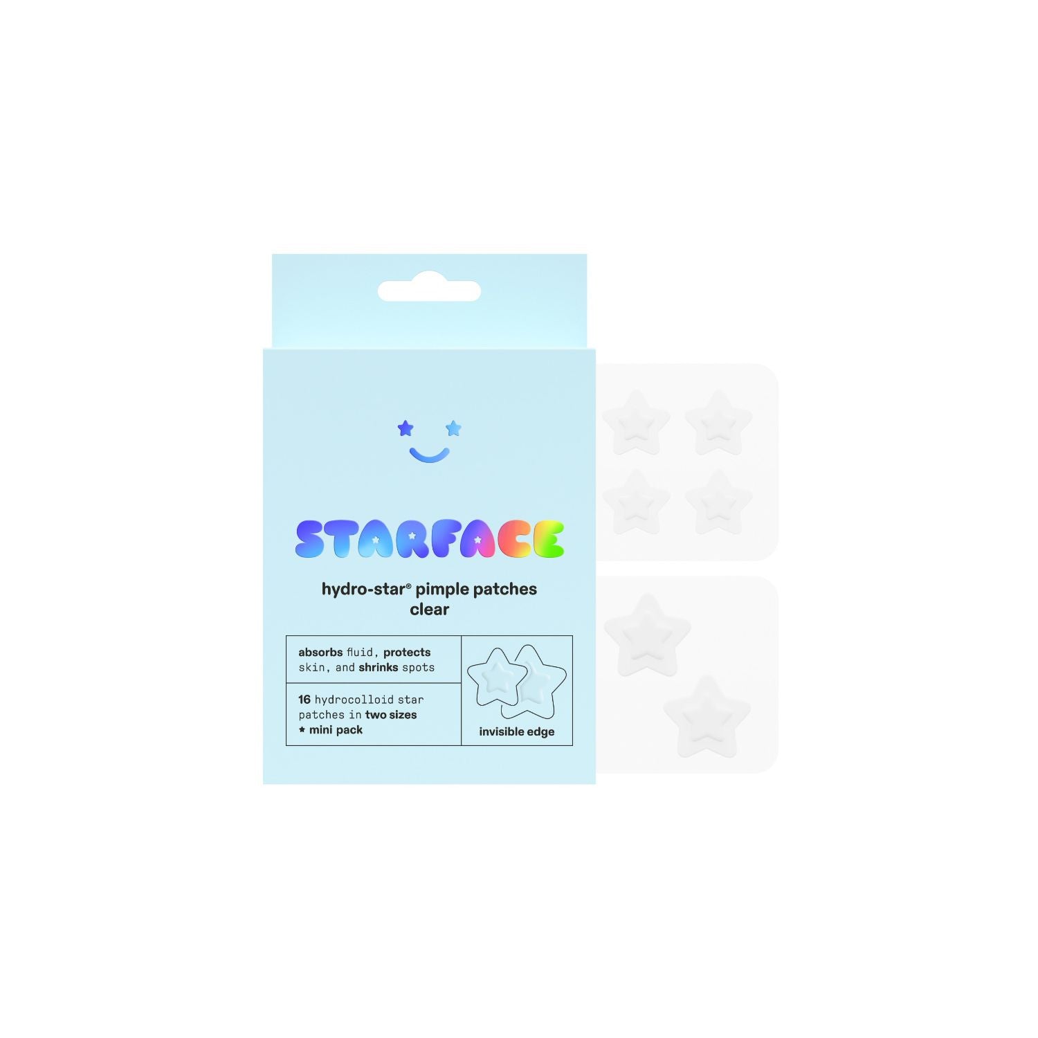 Starface Hydro-Star clear pimple patches 16s (British brand)