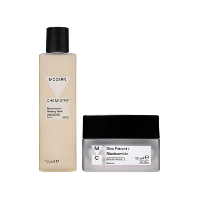 Boots Boots Modern Chemistry Restore Skin Bundle (Moisturiser 50ml + Toner 150ml)- Buy online at McGrocer
