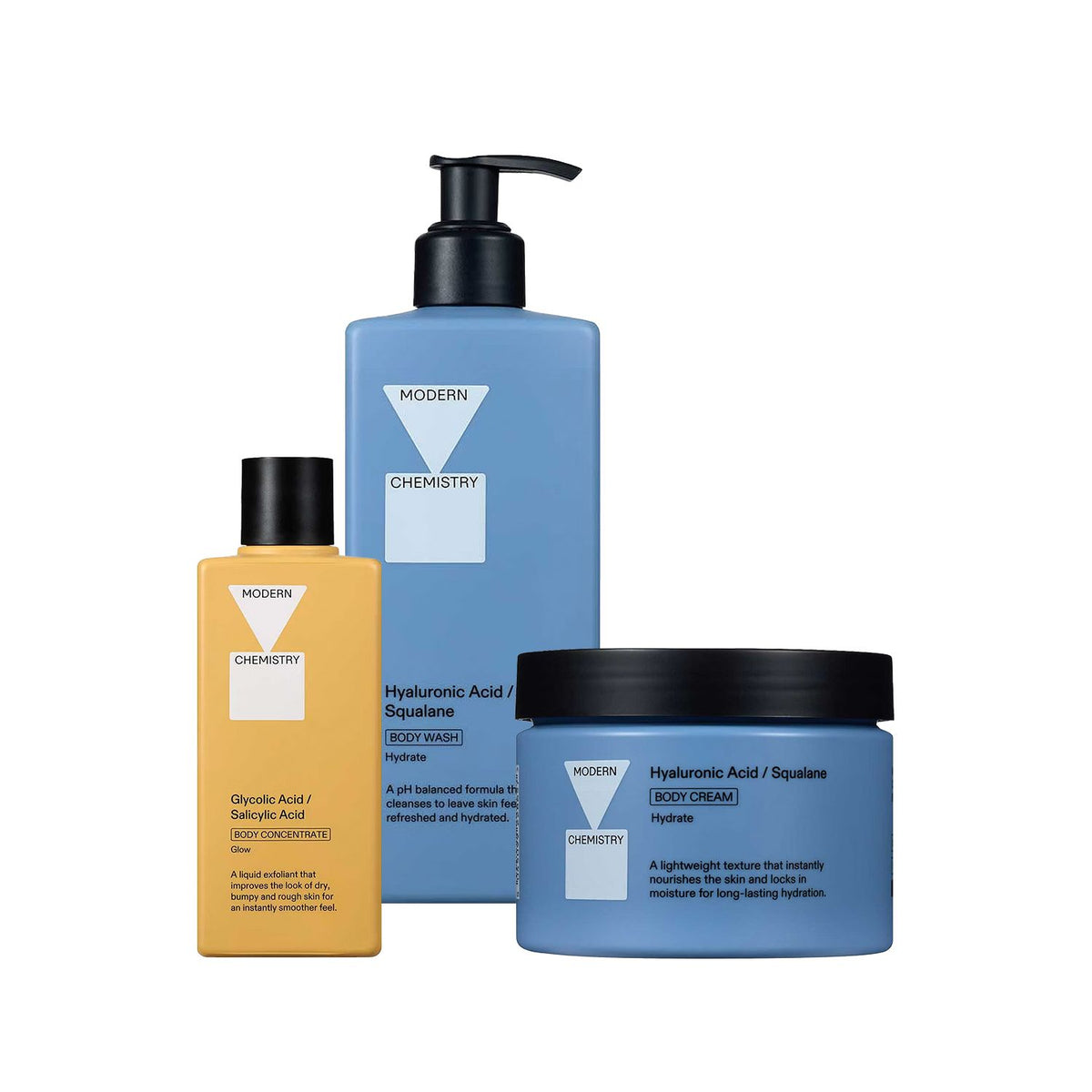Boots Modern Chemistry body care set - British product