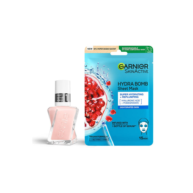 Essie and Garnier beauty bundle nail polish and face mask (British brand)