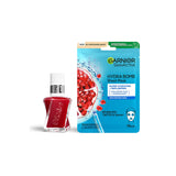 Essie Gel Couture nail polish and Garnier Moisture Bomb sheet mask bundle, UK version