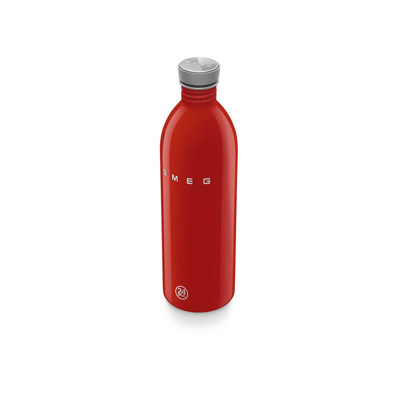 Smeg water bottle red 1000ml, imported from the UK