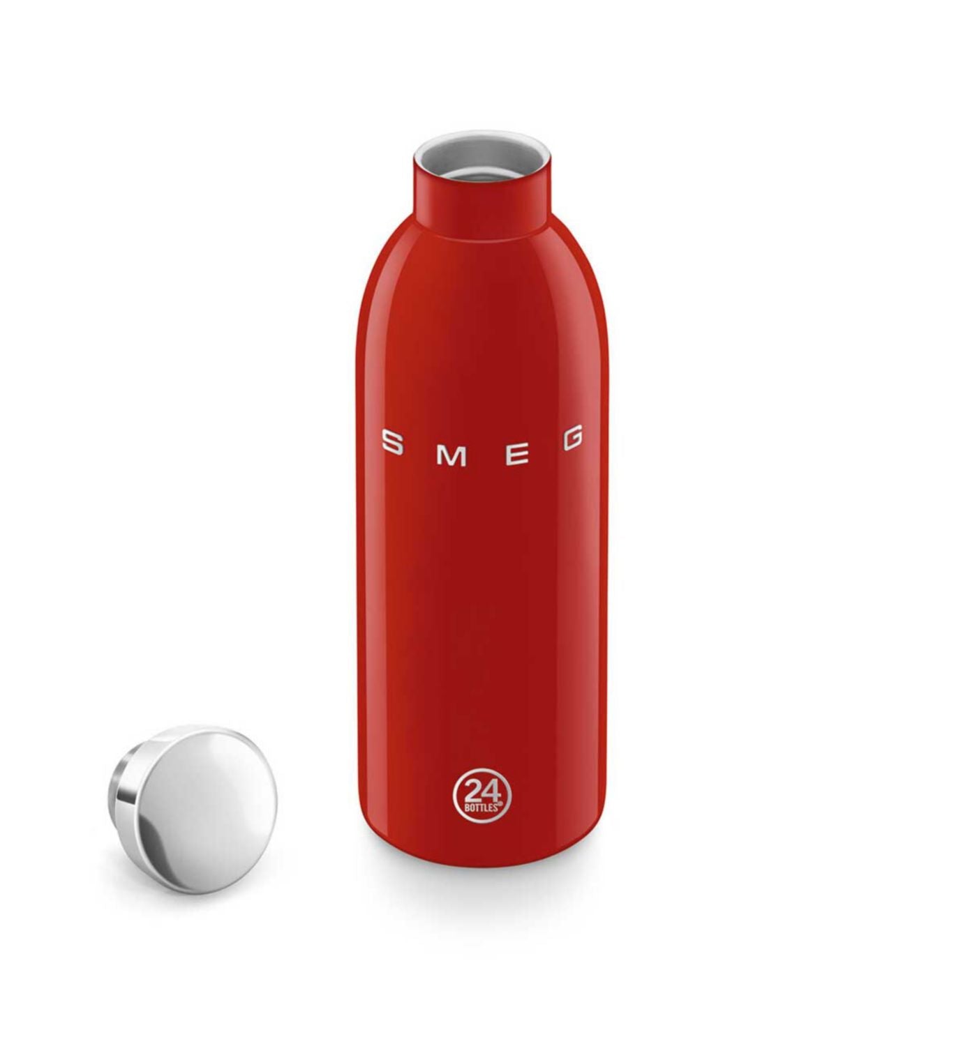 Smeg 24Bottles red stainless steel bottle 500ml (British brand)