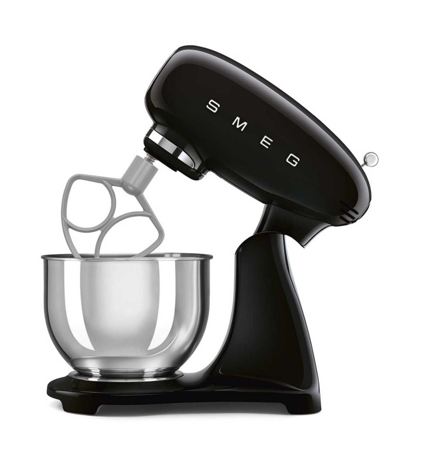 Smeg 1000W stand mixer in black - British product