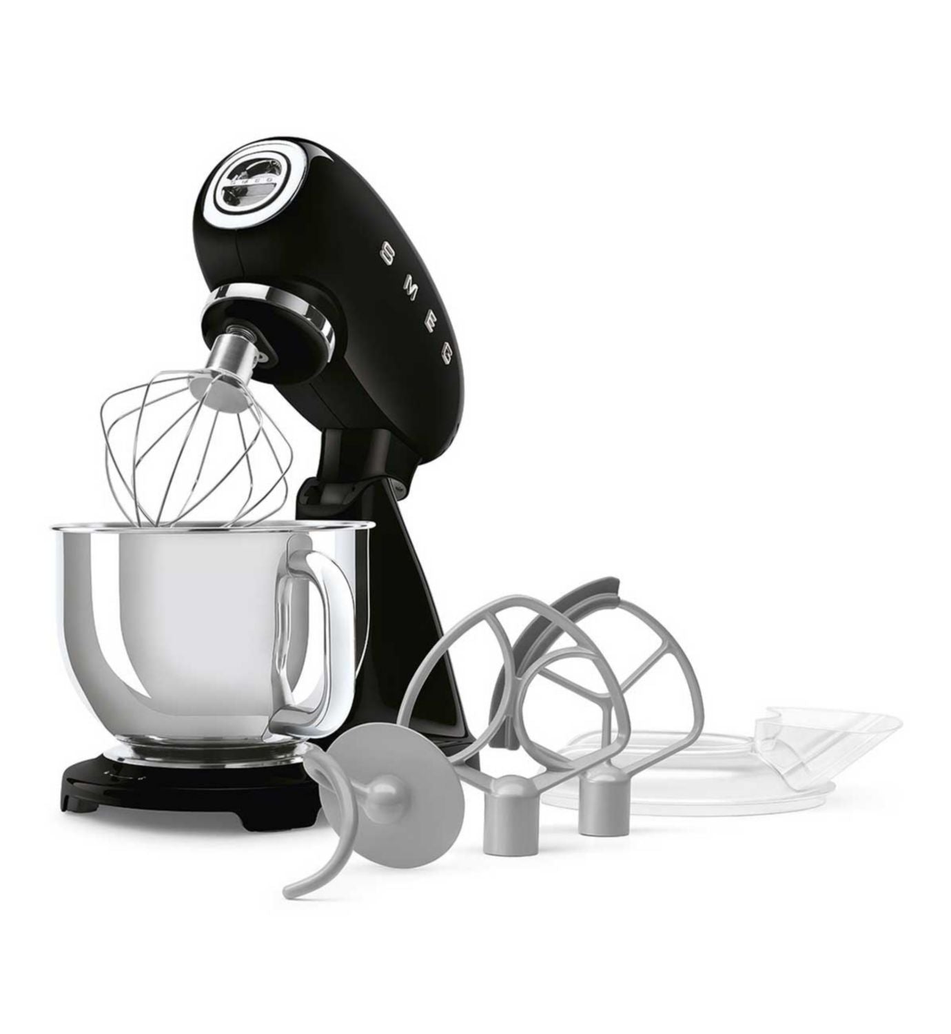 Smeg 1000W stand mixer in black - British product