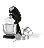 Smeg 1000W stand mixer in black - British product