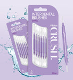 Piksters CRUSH interdental brush small purple 6 pack, imported from the UK
