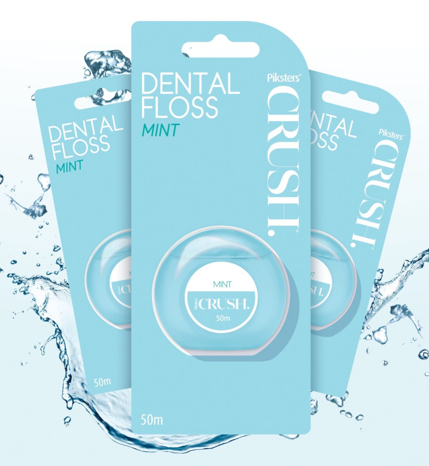 Piksters dental floss mint flavoured 50 metres (British brand)