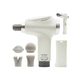 Reviber percussion massage gun with long reach handle, imported from the UK