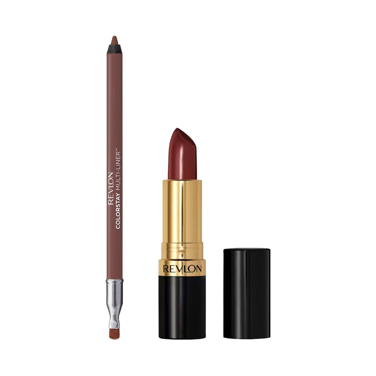 Revlon lipstick and liner rich brown bundle, imported from the UK