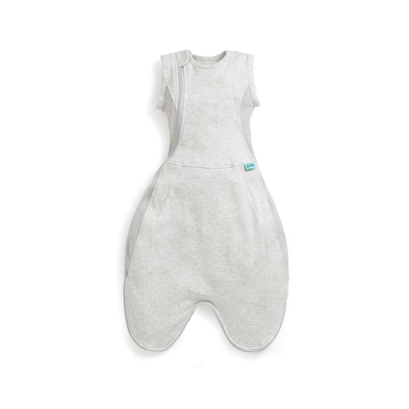Purflo Swaddle Sleep Bag 0.5 Tog Grey 0-4m, imported from the UK