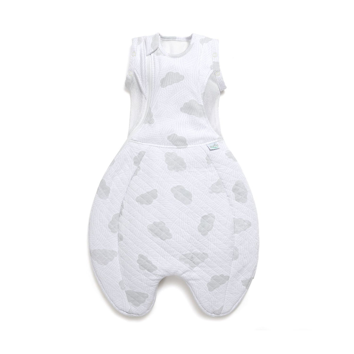 Purflo baby sleep bag 2.5 tog Cotton Clouds 0-4m, imported from the UK