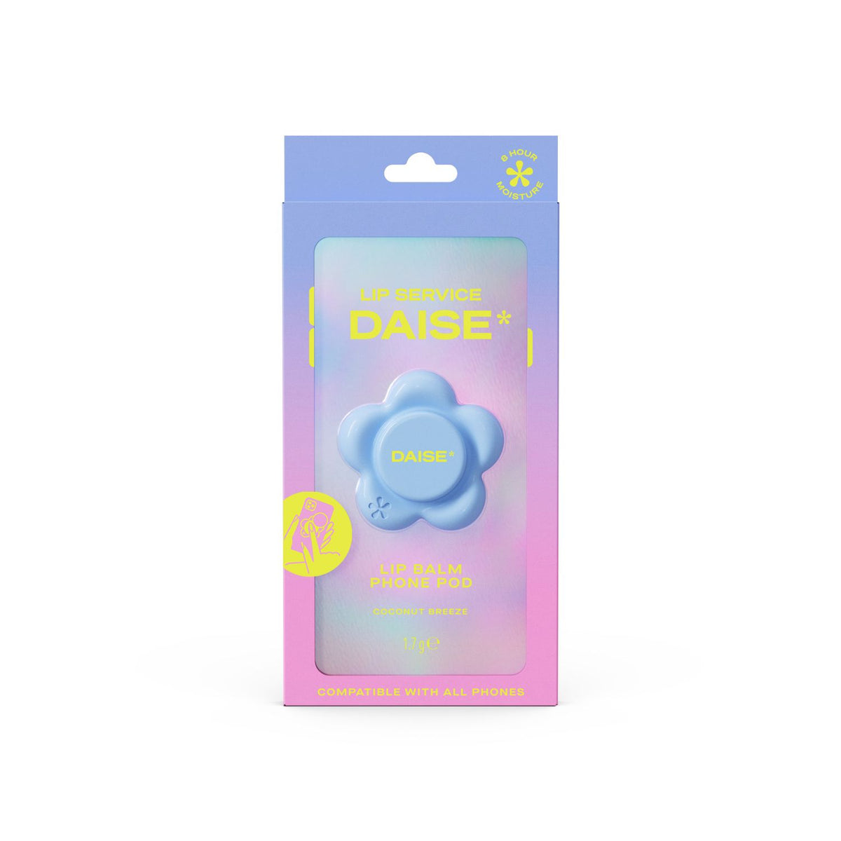 DAISE lip balm Coconut Breeze phone pod 1.7g, UK version