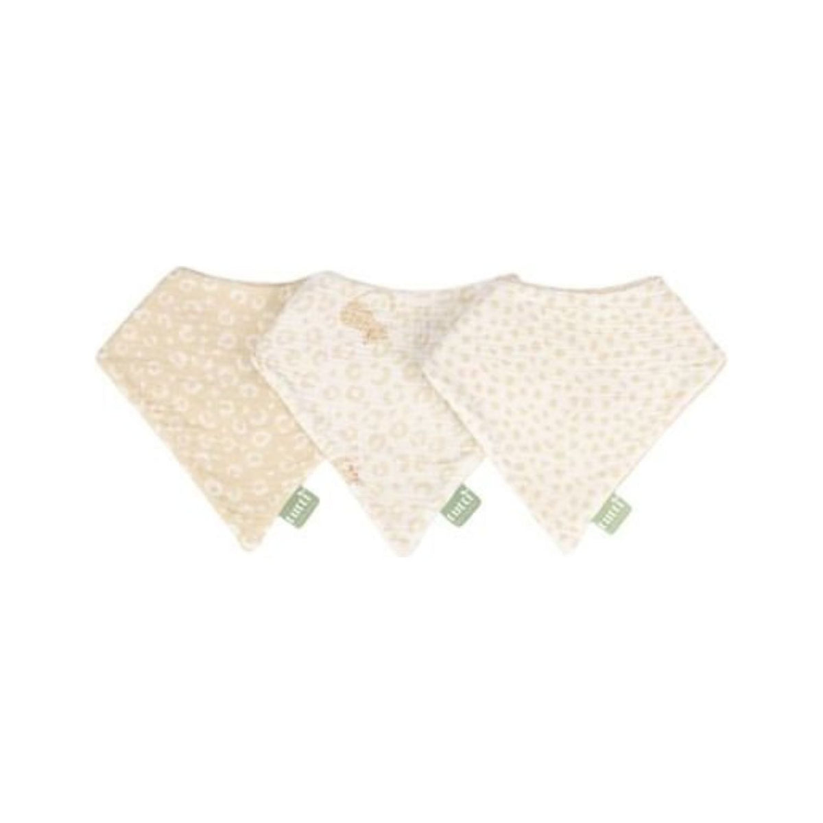 Tutti Bambini muslin bandana bibs 3 pack Love Cats, imported from the UK