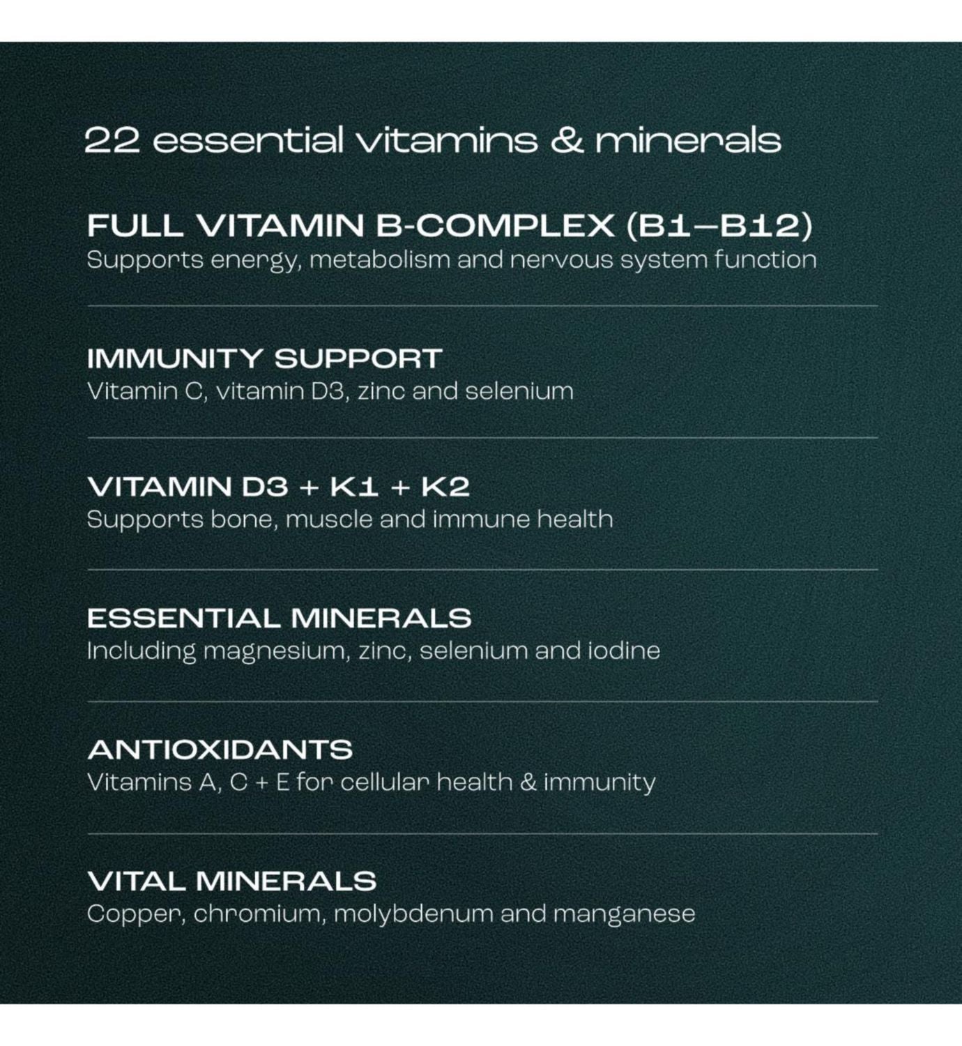 Virtue Daily Ritual A-Z Vitamins 60 capsules - British product