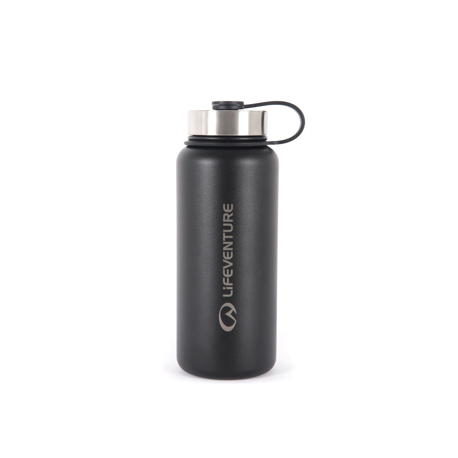 Lifeventure insulated flask black 1L, imported from the UK