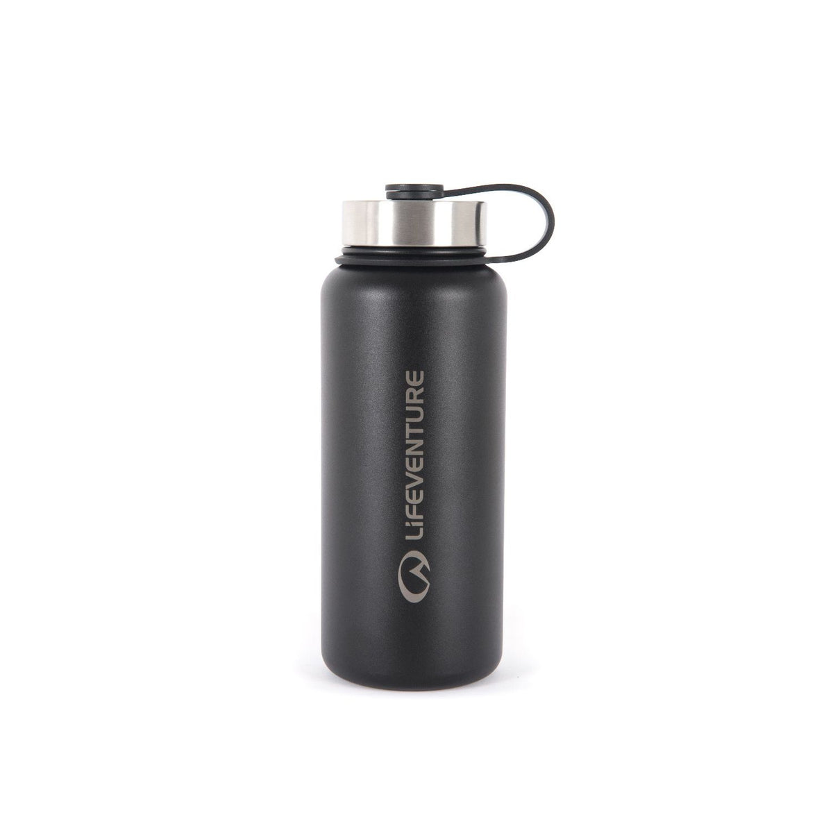 Lifeventure insulated flask black 1L, imported from the UK