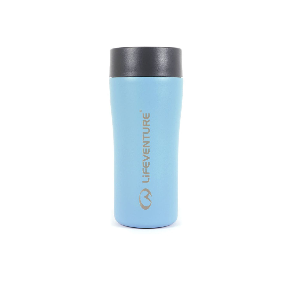 Lifeventure thermal mug blue 350ml insulated stainless steel (British brand)