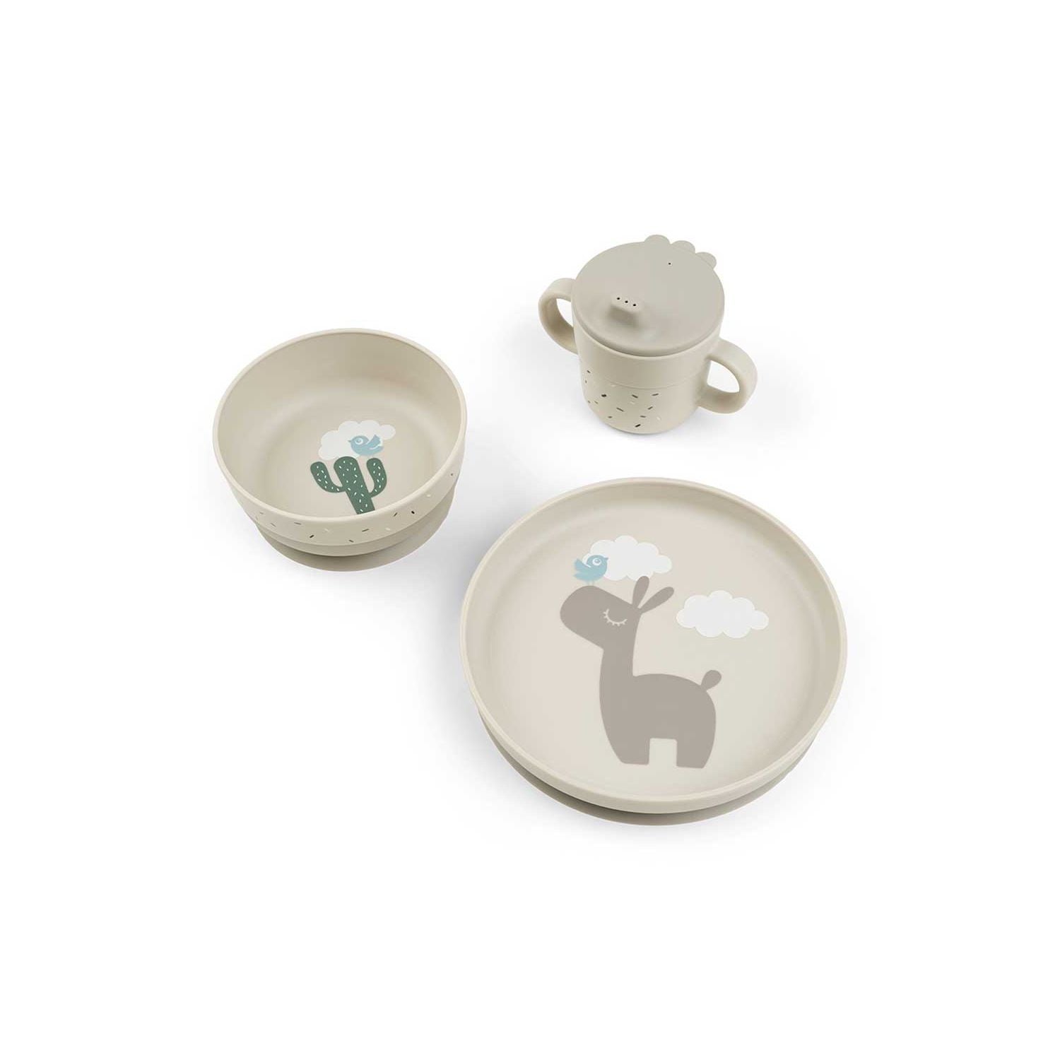 Done By Deer dinner set Lalee Sand (British brand)
