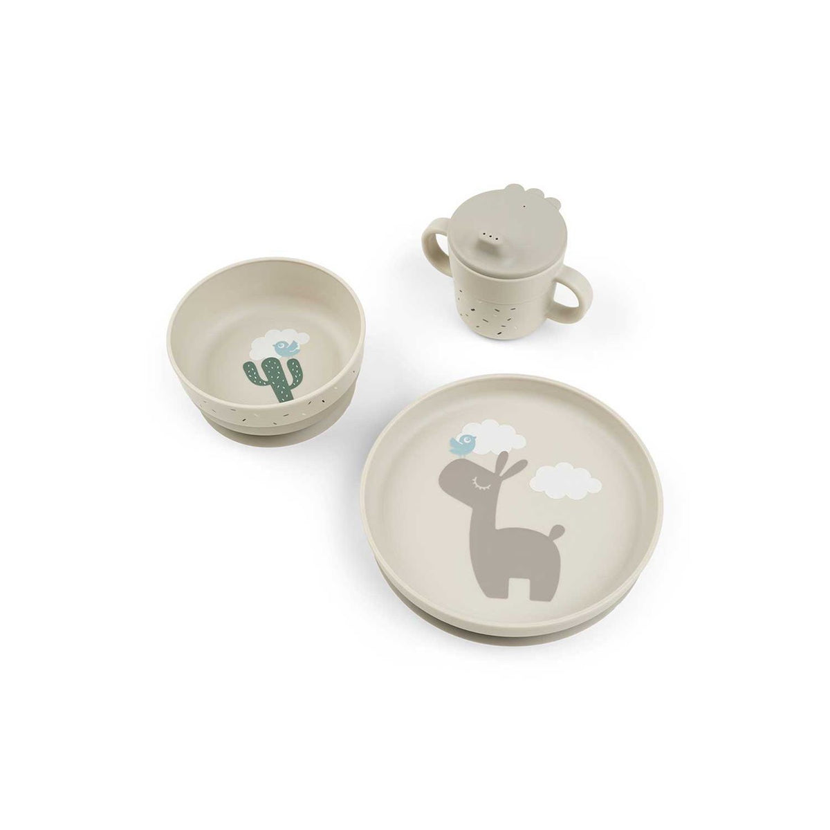 Done By Deer dinner set Lalee Sand (British brand)