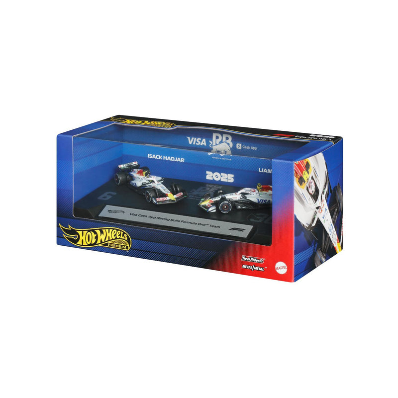 Mattel Hot Wheels Premium Formula 1 2 Pack die-cast cars, imported from the UK