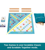 Mattel Scrabble board game with premium wood tiles - British product