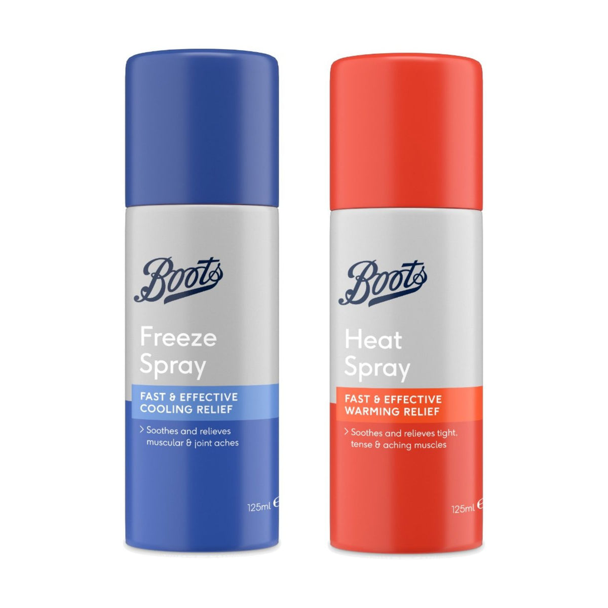 Boots Heat and Freeze Spray Bundle 125ml, UK version