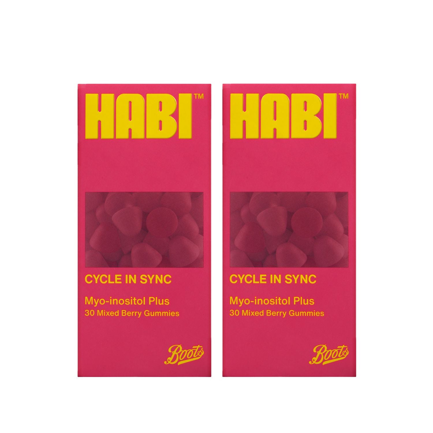 HABI Cycle In Sync inositol gummies 60-count bundle, imported from the UK