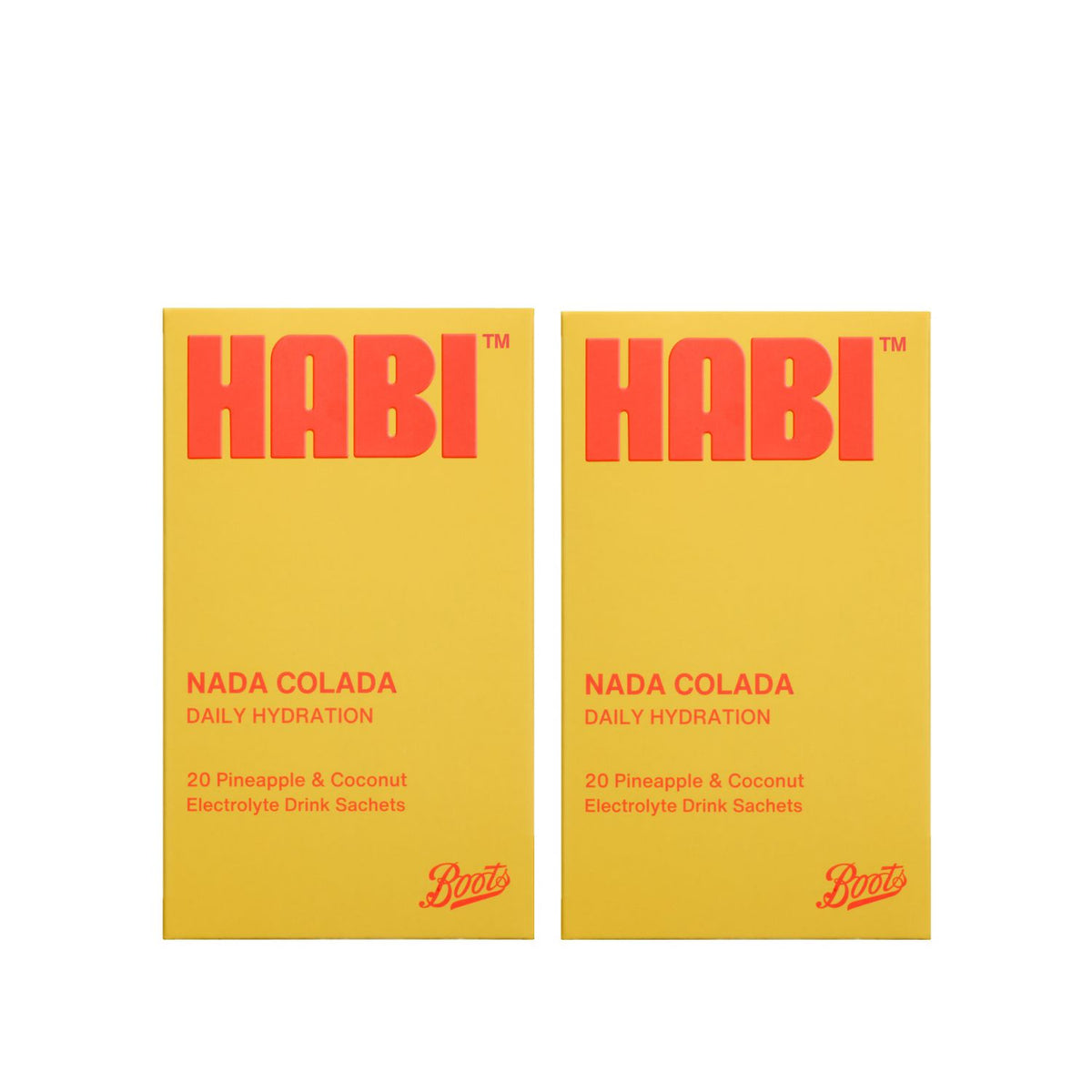 HABI Nada Colada electrolyte powder bundle 40 sachets, UK version
