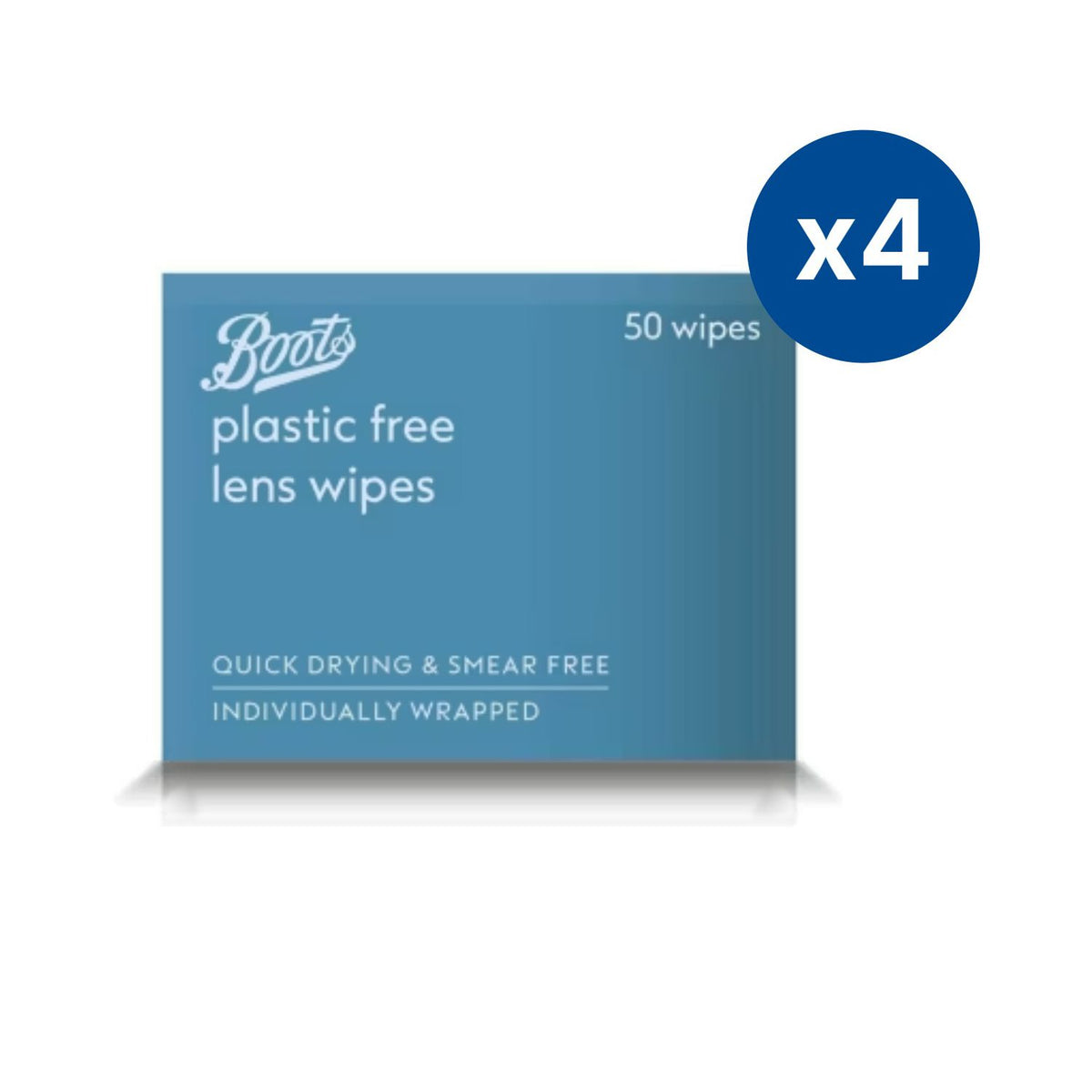 Boots plastic-free lens wipes 200-count, UK version
