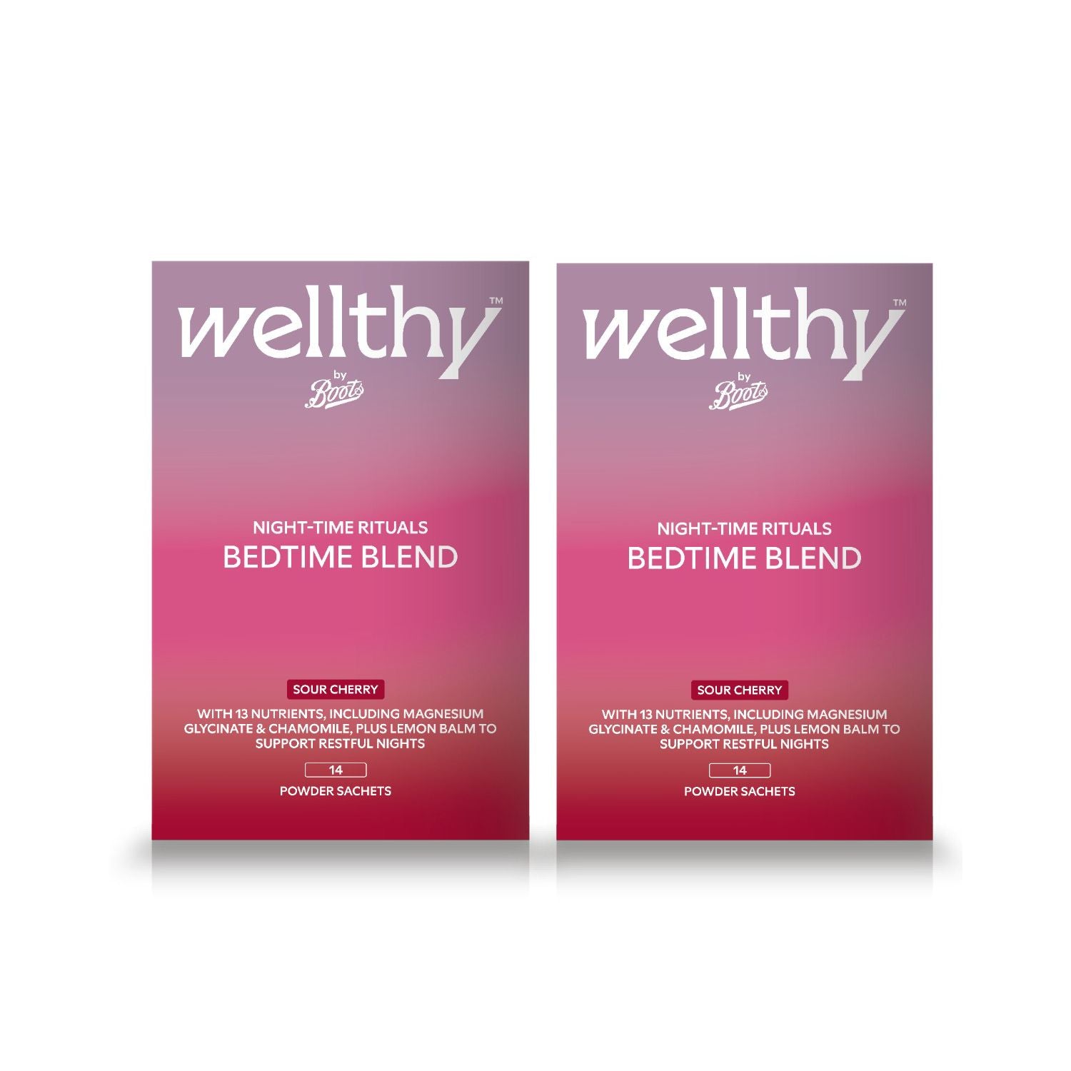 Wellthy by Boots bedtime powder blend 28 sachets, UK version