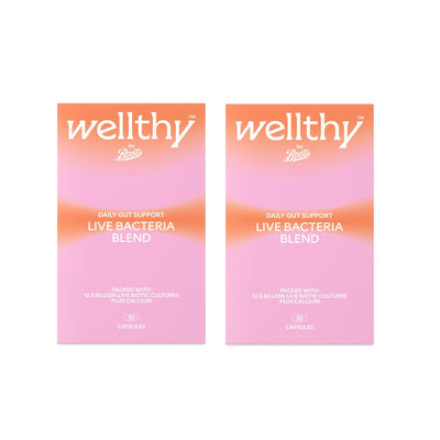 Boots Wellthy by Boots Live Bacteria 60 Capsules Bundle- Buy online at McGrocer