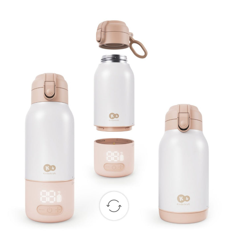 Kinderkraft GAJA portable bottle warmer beige 500ml (British brand)