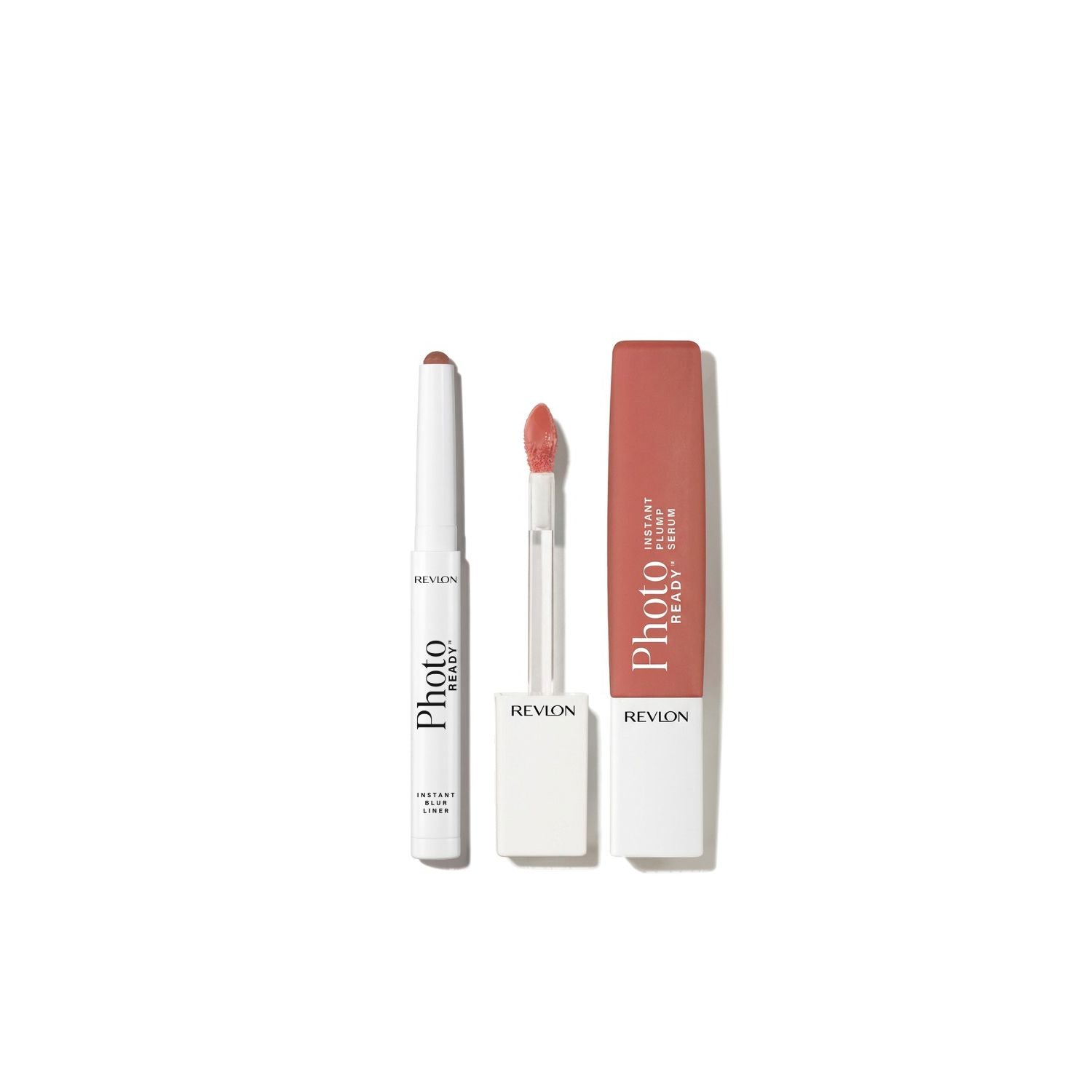 Revlon PhotoReady Blur Lip Liner and plump serum bundle in Nude Peach, imported from the UK