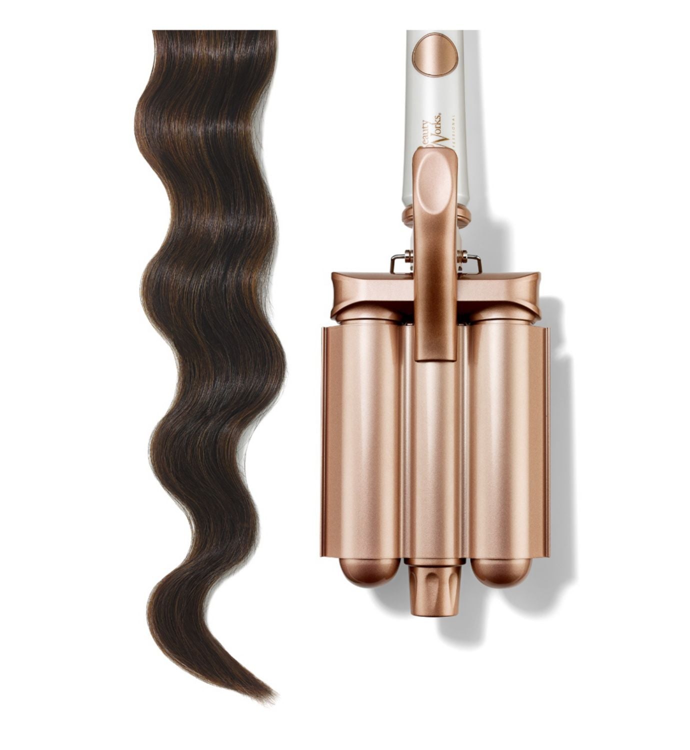 Beauty Works Jumbo Waver triple barrel hair waver, imported from the UK